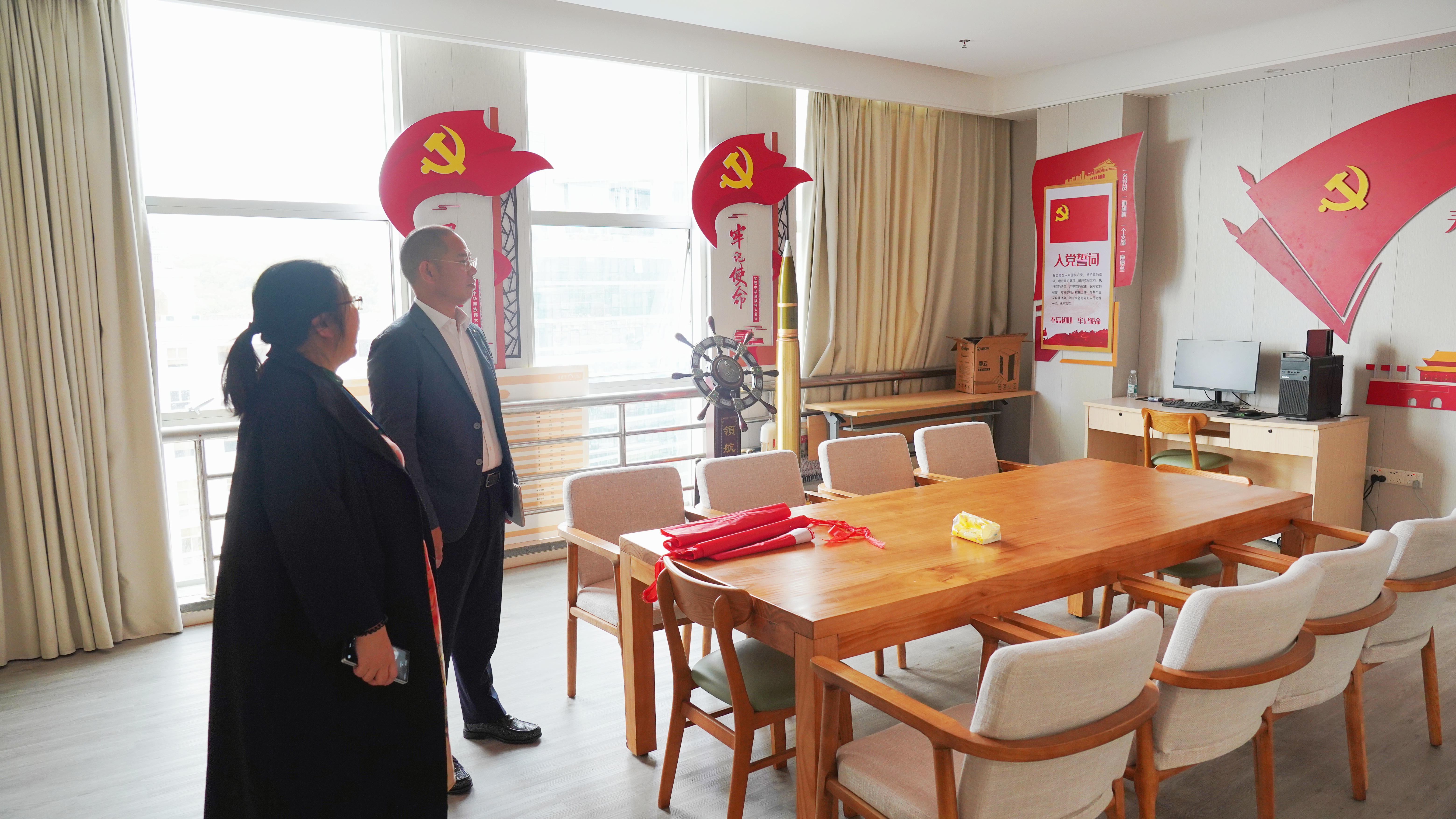 参观东莞市南城区寿康宁养老院党支部